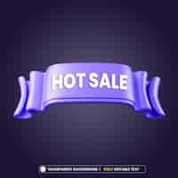 Free PSD purple hot sale ribbon promotion banner