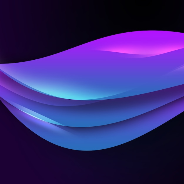 Фиолетовый волнистый фон
