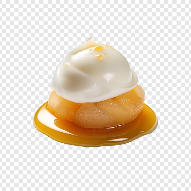 Quenelle isolated on transparent background