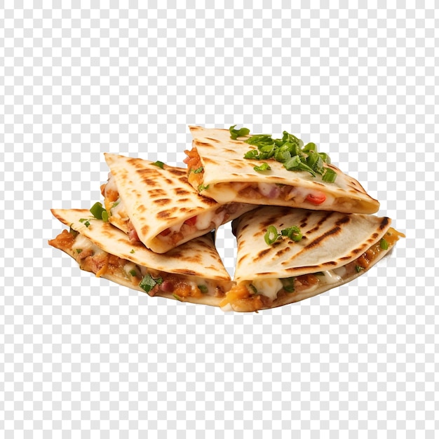 Quesadillas isolated on transparent background