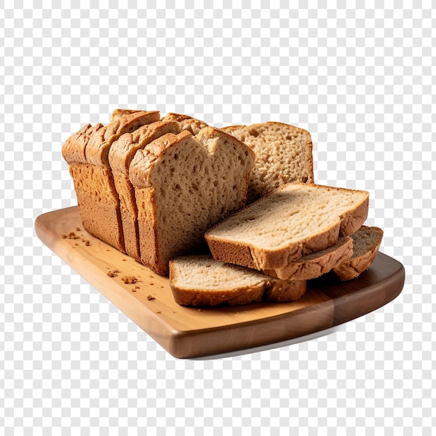 Quick bread isolated on transparent background