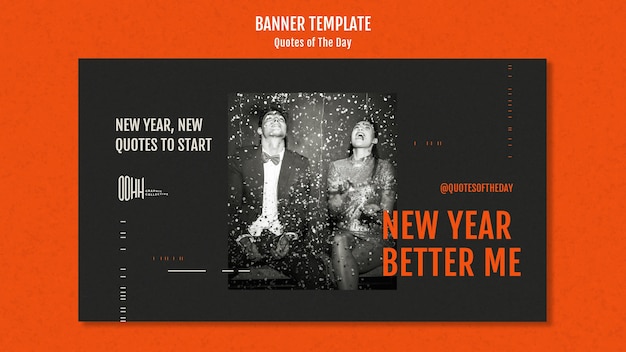 Free PSD quote of the day banner template