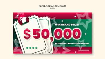 Free PSD raffle template design