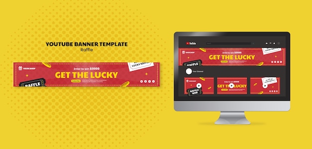 Free PSD raffle template design