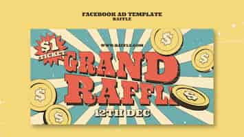 Free PSD raffle template design