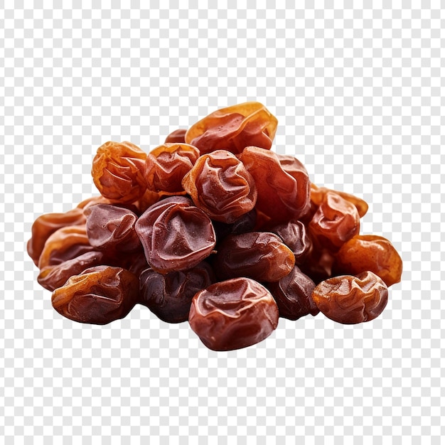 Free PSD raisins isolated on transparent background