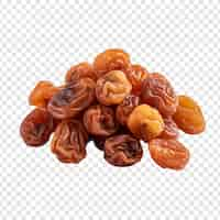 Free PSD raisins isolated on transparent background