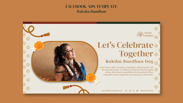 Free PSD raksha bandhan celebration facebook template