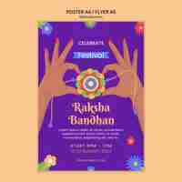 Free PSD raksha bandhan celebration poster template