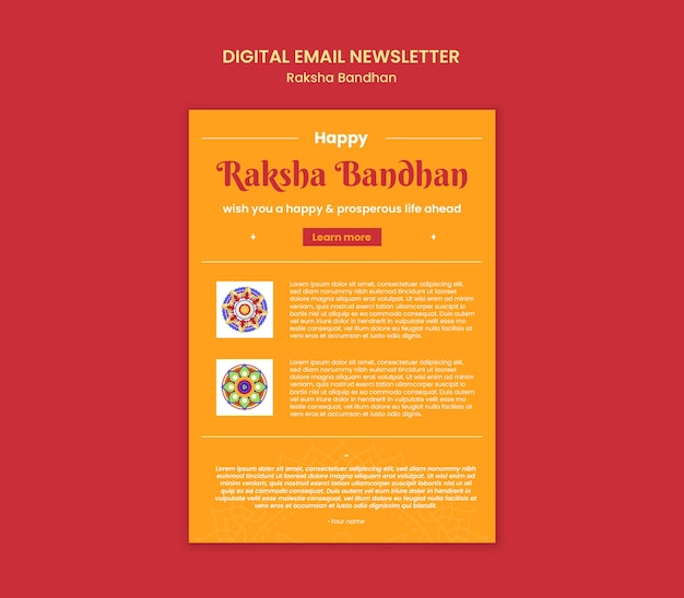 Raksha bandhan template design