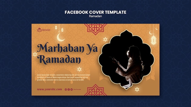 PSD gratuito copertina facebook celebrazione ramadan