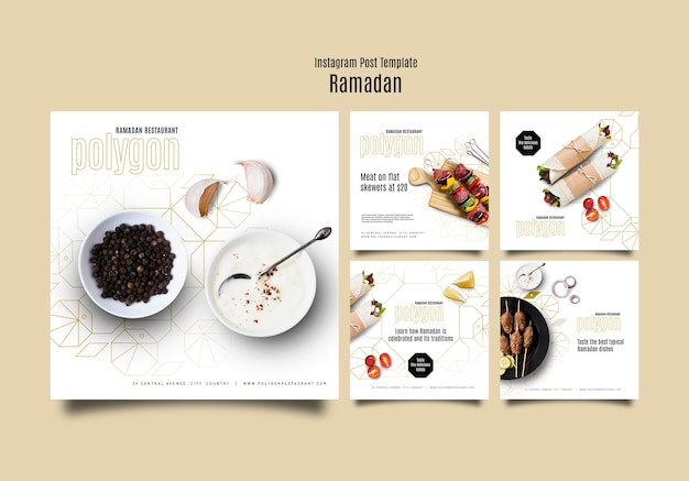 PSD gratuito post di instagram per la celebrazione del ramadan