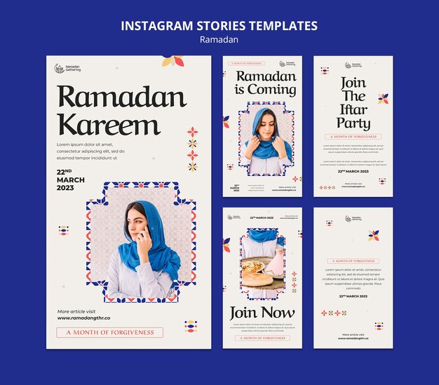 Free PSD ramadan celebration instagram stories template