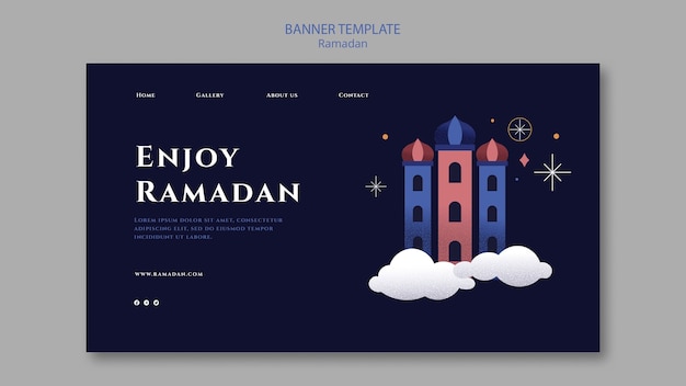 Ramadan celebration landing page