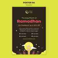 Free PSD ramadan celebration poster template