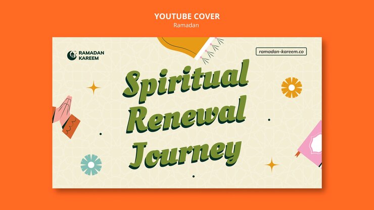 मुफ़्त PSD ramadan celebration youtube cover template