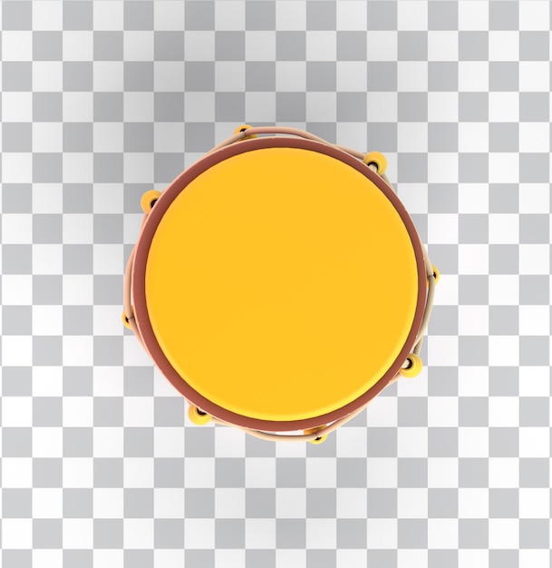 Free PSD ramadan drum top view