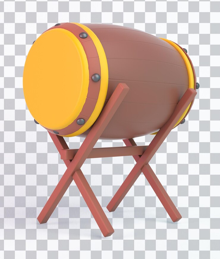 Free PSD ramadan drums from the left side