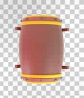 Free PSD ramadan drums top view