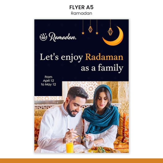 Free PSD ramadan event flyer template