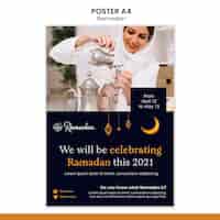 Free PSD ramadan event flyer template
