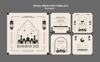 Free PSD ramadan event instagram posts template