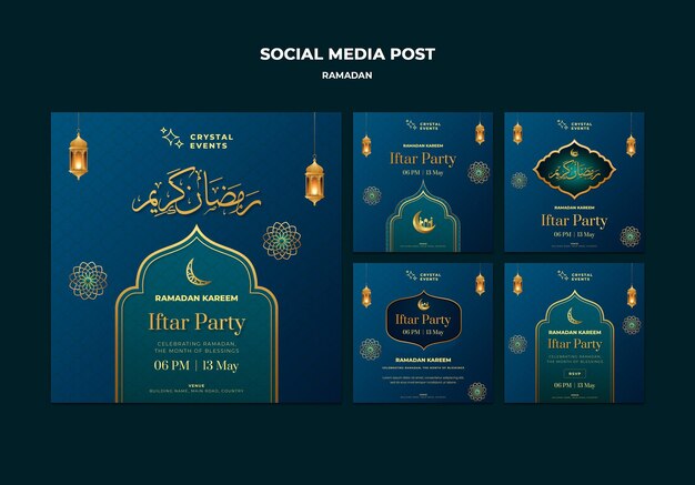 Ramadan event instagram posts template