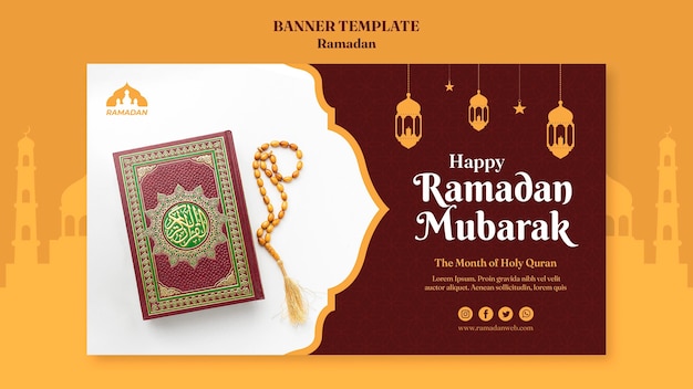 Ramadan kareem banner template