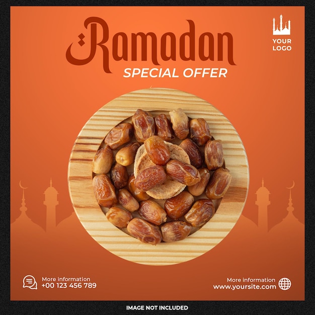 PSD gratuito ramadan kareem social media post template design