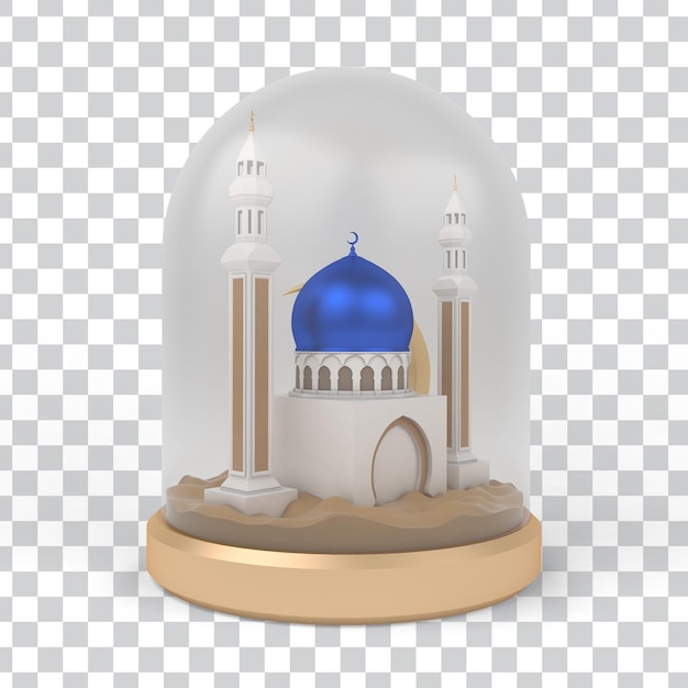 PSD gratuito moschea e minareto del ramadan