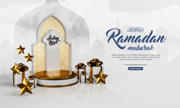 Free PSD ramadan mubarak 3d social media banner design template