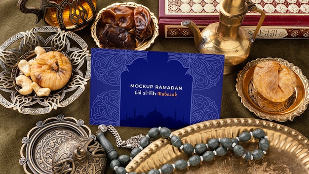 Ramadan print design mockup Premium Psd