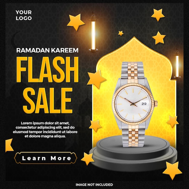 Ramadan sale social media and instagram post