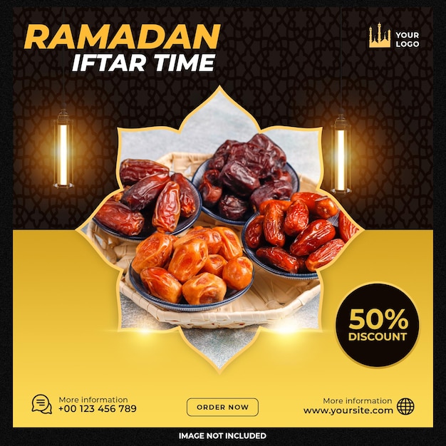 Free PSD ramadan social media post template