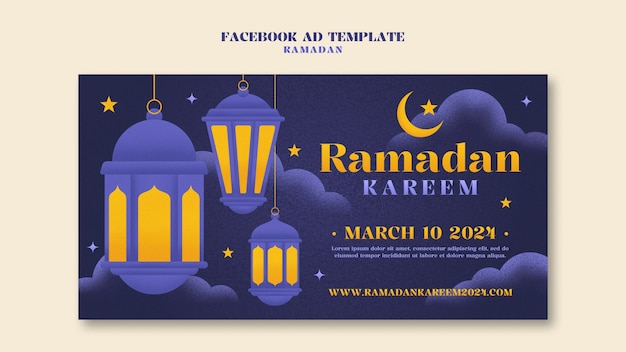 Free PSD ramadan template design