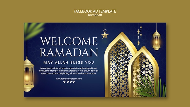 Free PSD ramadan template design