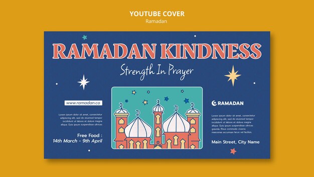 Free PSD ramadan template design