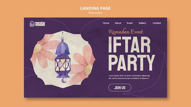 Free PSD ramadan template design