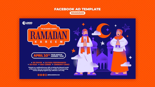 Free PSD ramadan template design