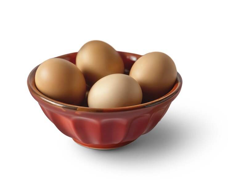 Free PSD raw eggs arrangement