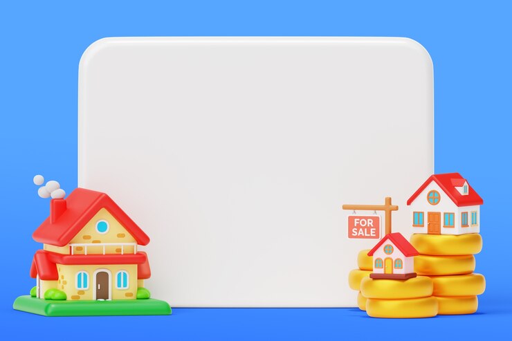 मुफ़्त PSD real estate blank banner sales background