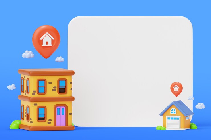 मुफ़्त PSD real estate blank banner sales background