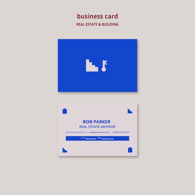 Free PSD real estate and building business card template