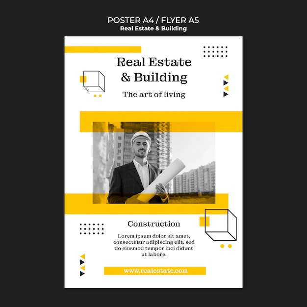 Free PSD real estate and building template design