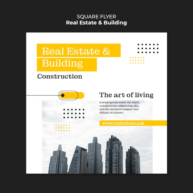 Free PSD real estate and building template design