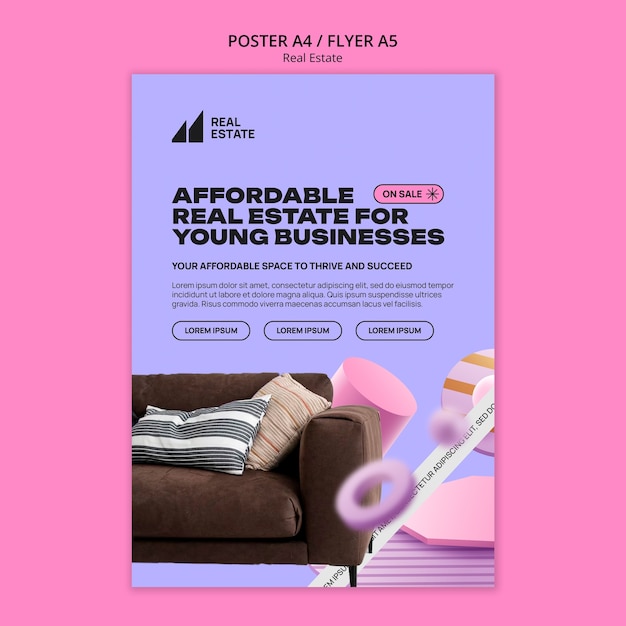 Free PSD real estate design template