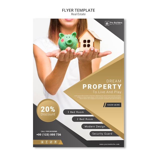 Free PSD real estate flyer