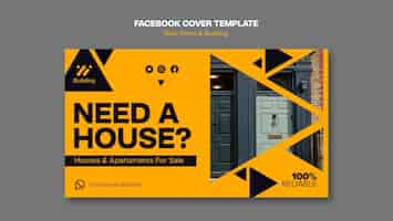 Free PSD real estate project facebook cover