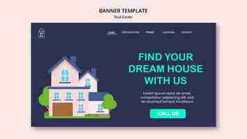 Free PSD real estate template design