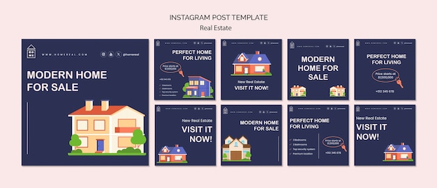 Real estate template design